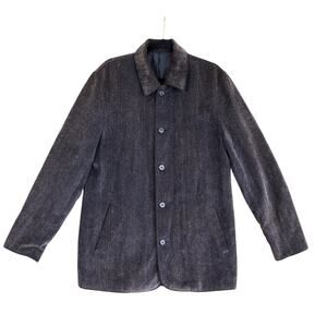 AXIS LA Vintage Burnout  Corduroy Button Up Shirt Jacket Size Large Oversized